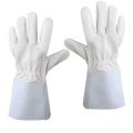 Безопасная работа длинные манжеты кожа кожа теплостойкие сварочные перчатки